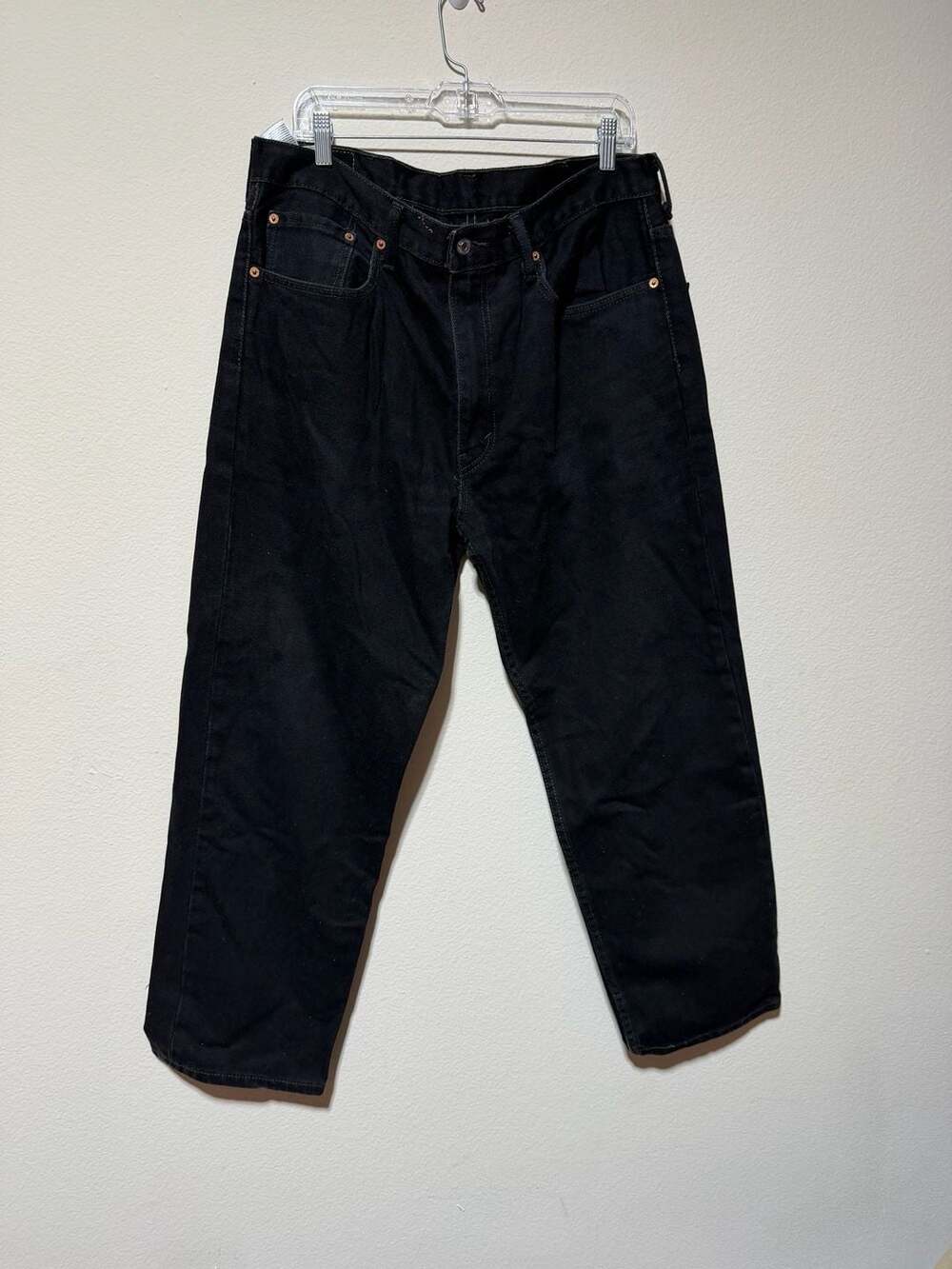 Vintage Levi's 550 Relaxed Fit Black Denim Jeans W38 L30